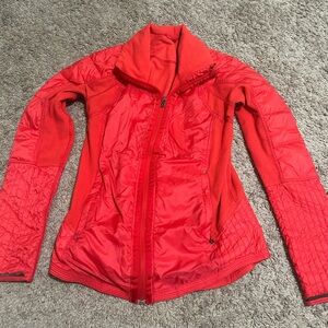 Lululemon Athletica Red Ski Jacket Quilted Insulated